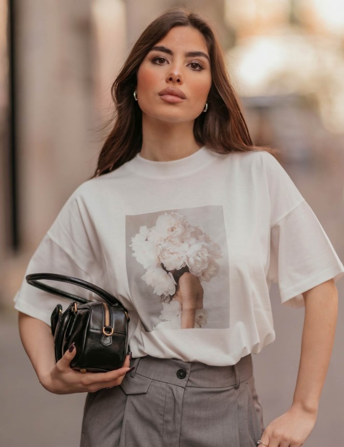 VICOLO TSHIRT  BOUQUET