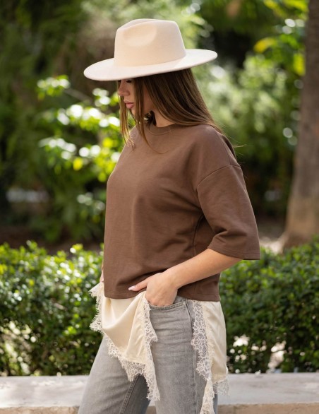 HAVEONE FELPA CON LINGERIE...