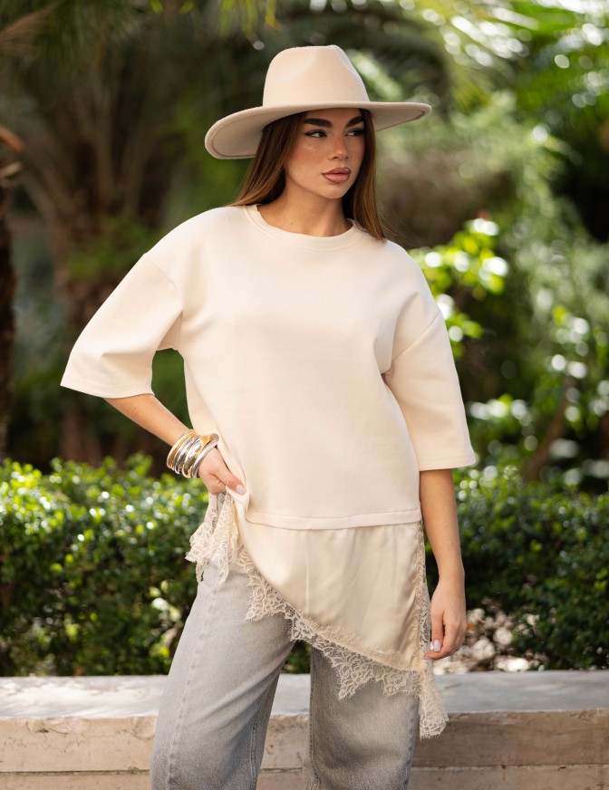 HAVEONE FELPA CON LINGERIE...