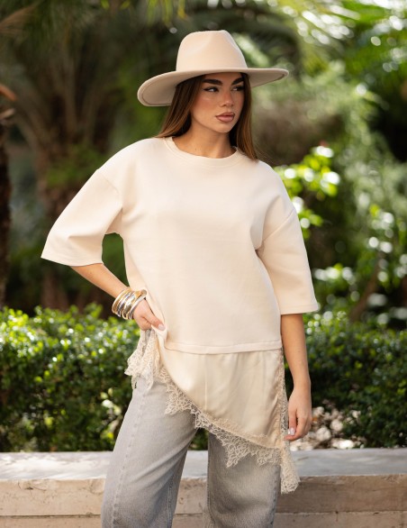 HAVEONE FELPA CON LINGERIE...