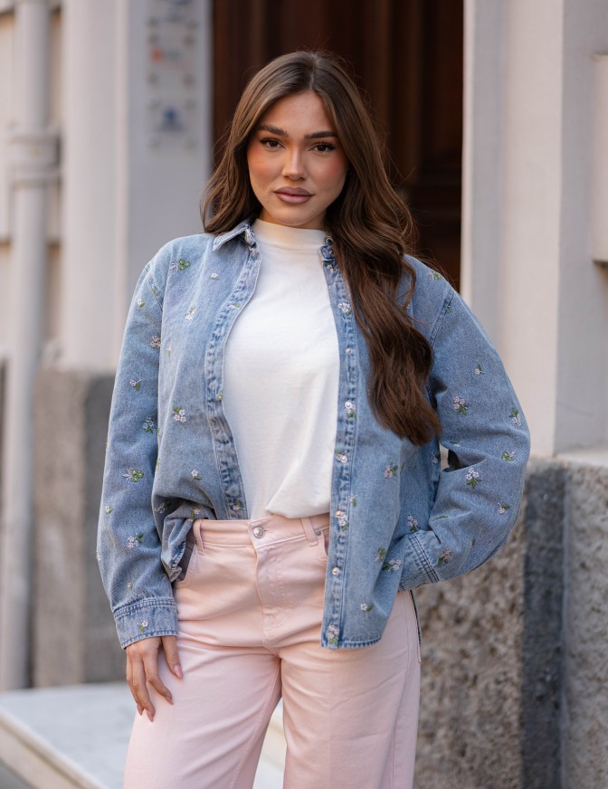 ONLY CAMICIA  DNM OVER FLOWER