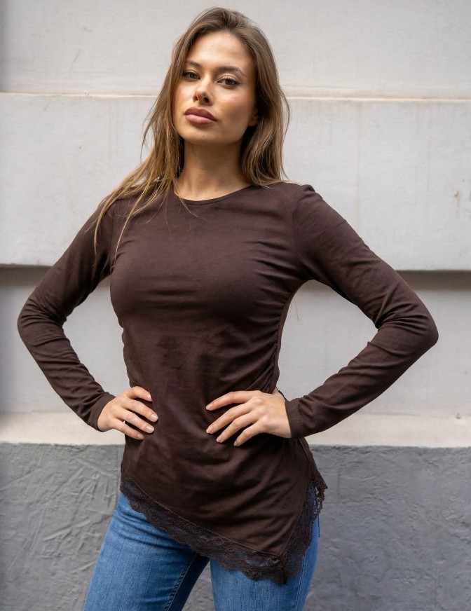 ONLY MAGLIETTA ASIMMETRICA...