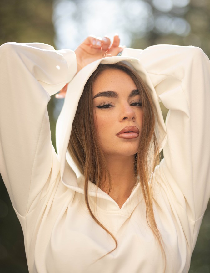 HAVEONE FELPA  CROP PIZZO