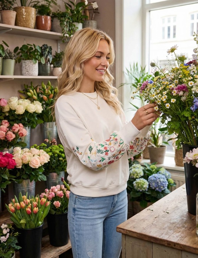 ONLY FELPA  ML FLOWER