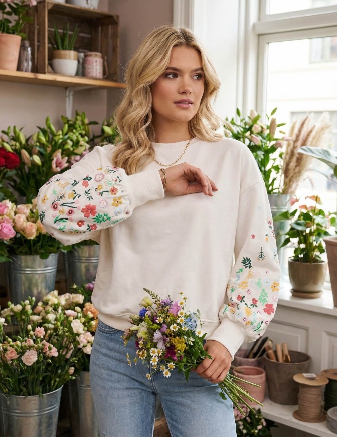 ONLY FELPA  ML FLOWER