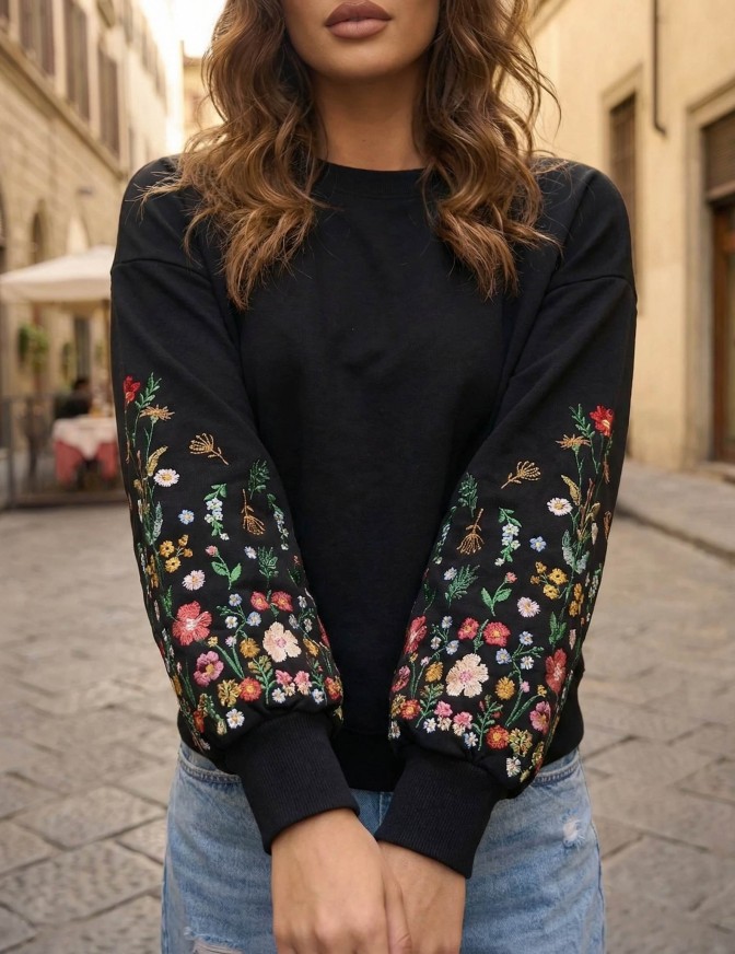 ONLY FELPA  ML FLOWER