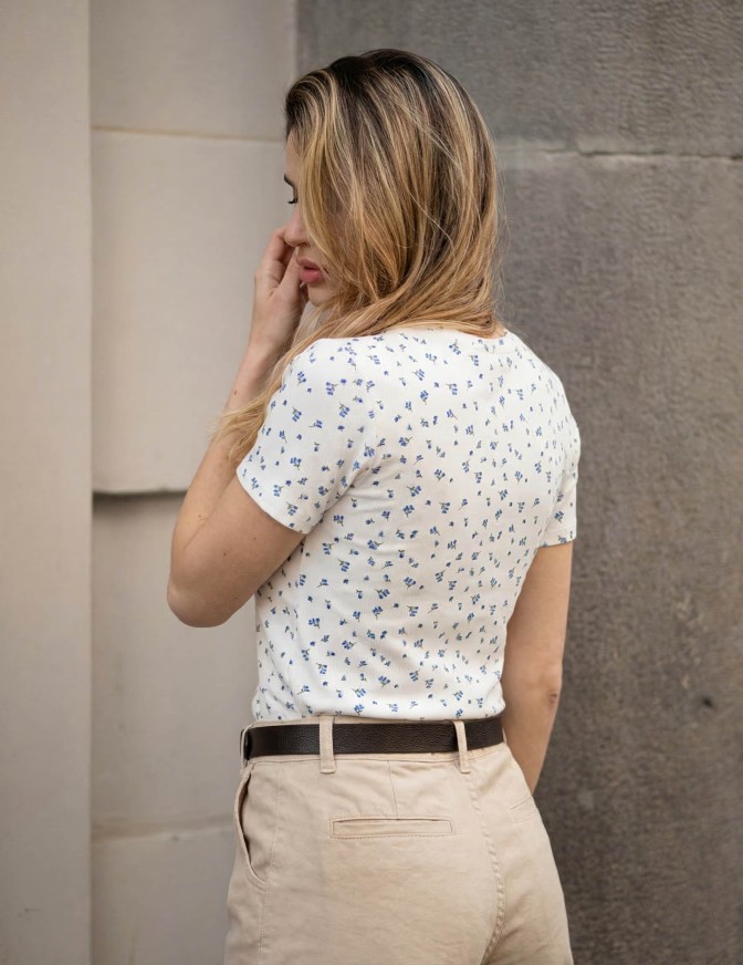 ONLY TSHIRT SLIM  MM ROSE