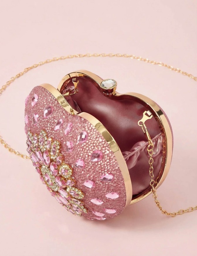 DOLLS BORSA SMALL CUORE STRASS