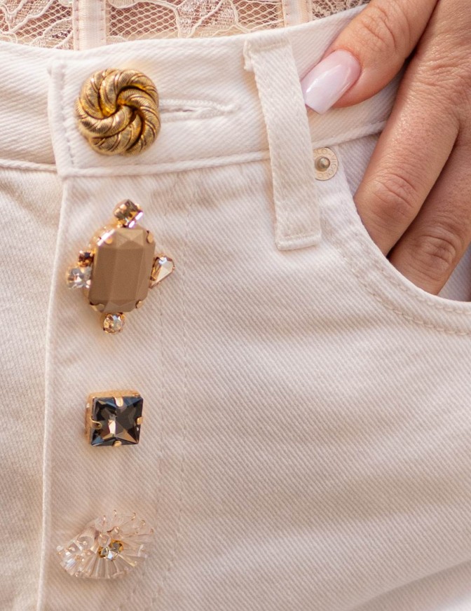 VICOLO SHORT  ZAK WHITE