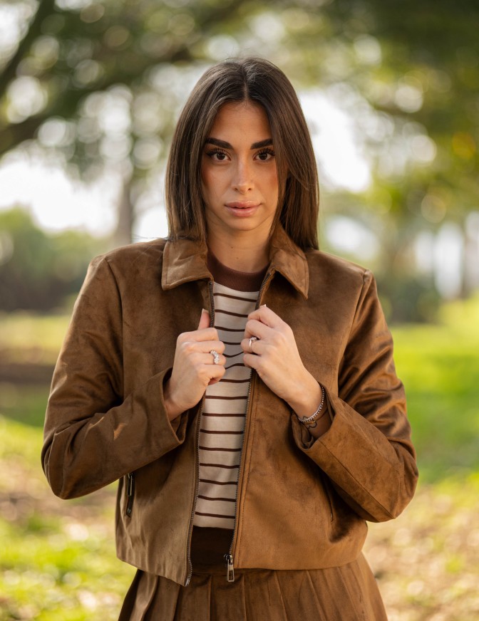 ONLY GIACCA  ECO CAMOSCIO CORD