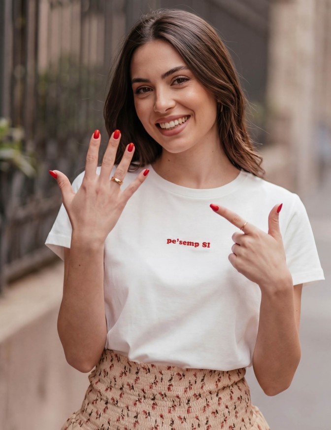 VICOLO TSHIRT RICAMO PE...