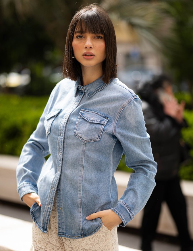 LE STREGHE CAMICIA  DENIM...
