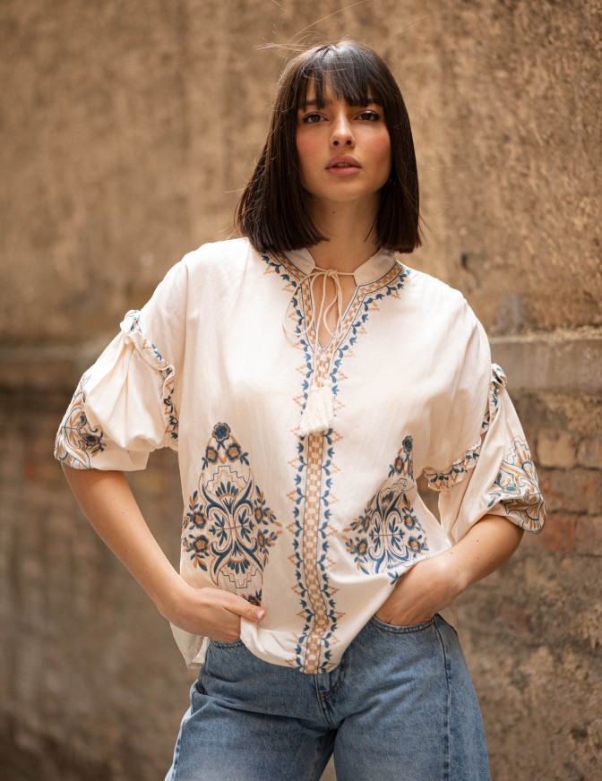 HAVEONE CAMICIA  ETNICA