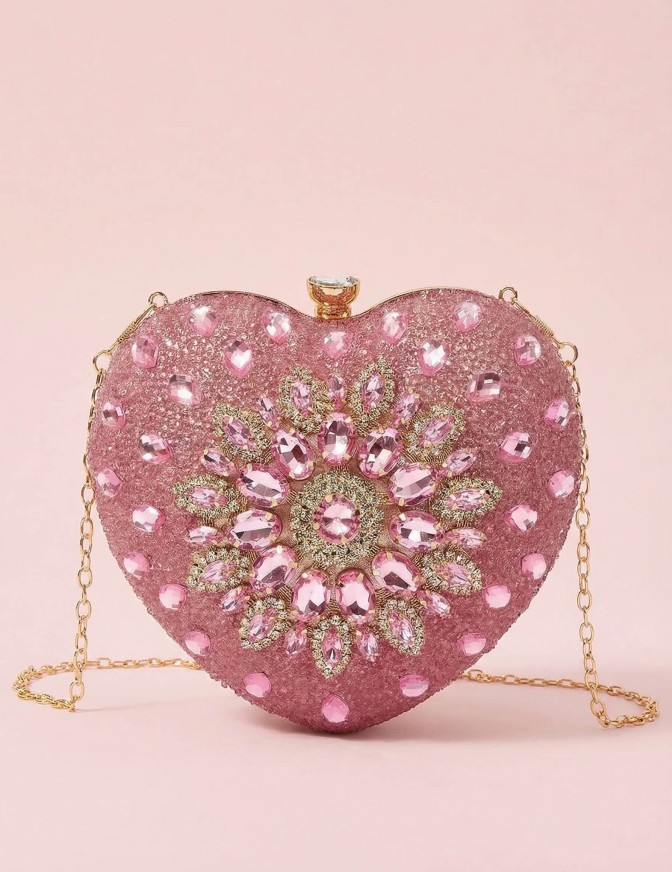 DOLLS BORSA SMALL CUORE STRASS