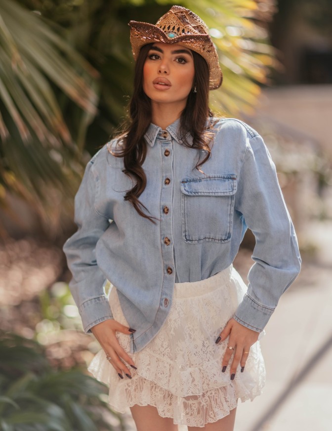 VICOLO CAMICIA  MELINA DENIM