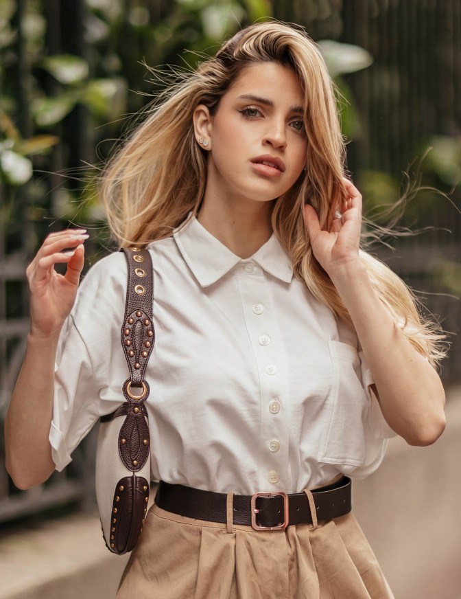 VICOLO CAMICIA  CROP TASCA