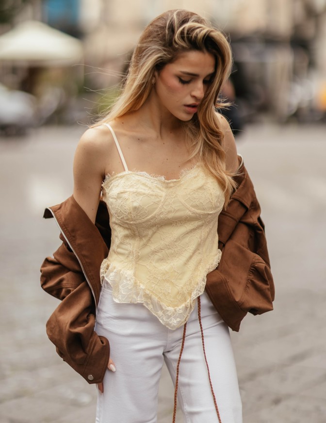 HAVEONE TOP  BUSTIER PIZZO