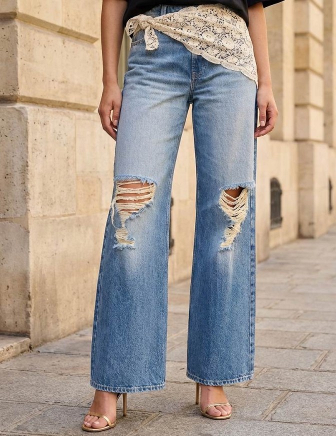 ONLY JEANS  STRAPPI FOULARD...