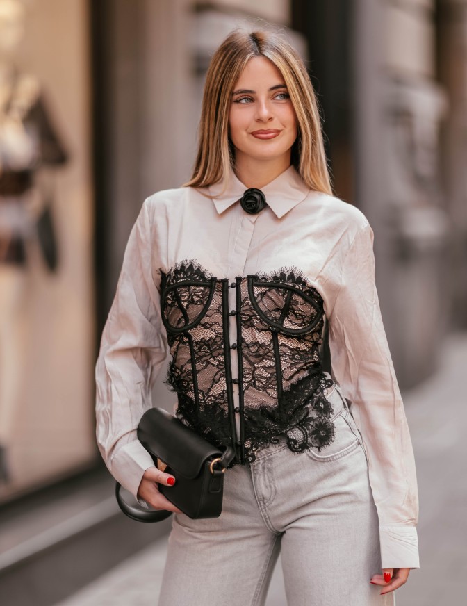 HAVEONE TOP  CORSETTO...