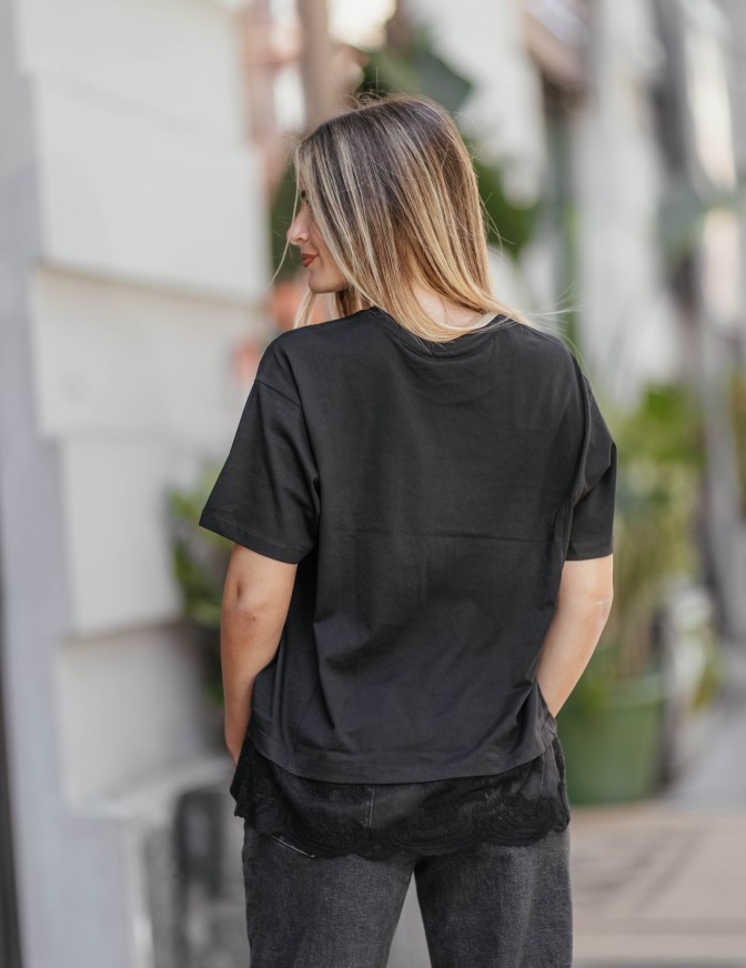 ONLY TSHIRT  PIZZO GIU