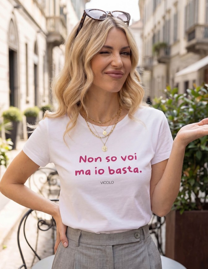 VICOLO TSHIRT STAMPA NON SO...