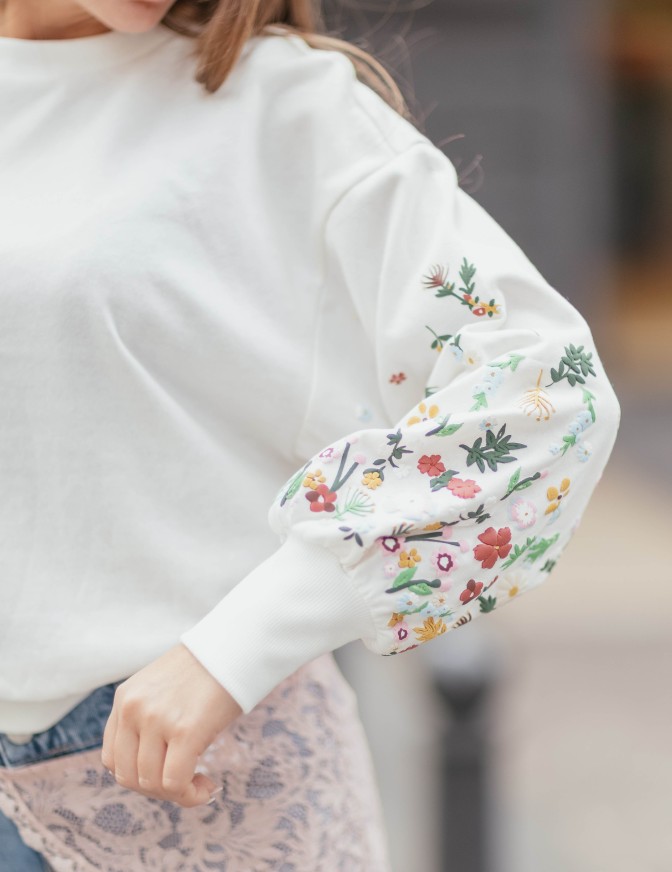 ONLY FELPA  ML FLOWER