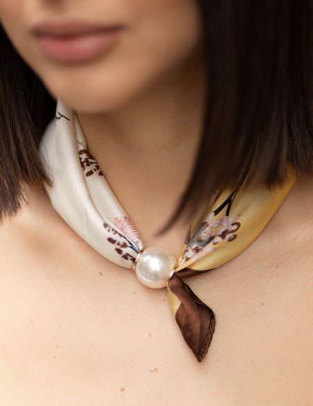 TWO WAY COLLANA FOULARD  PERLA