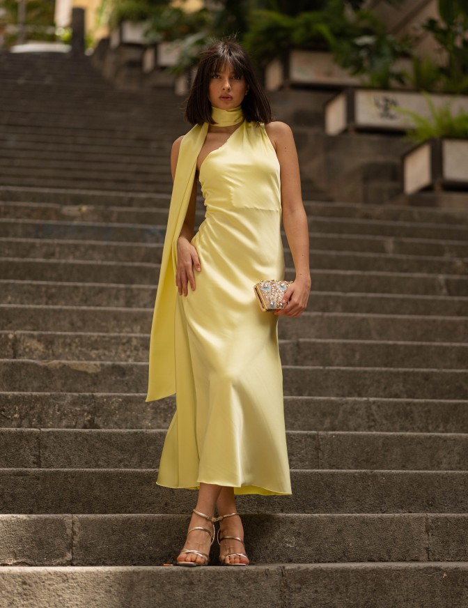 VICOLO ABITO LUNGO MONO SPALLA