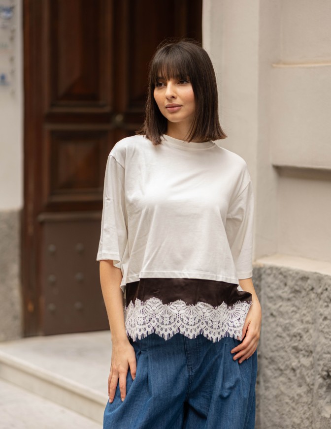 VICOLO TSHIRT  DOPPIO PIZZO...