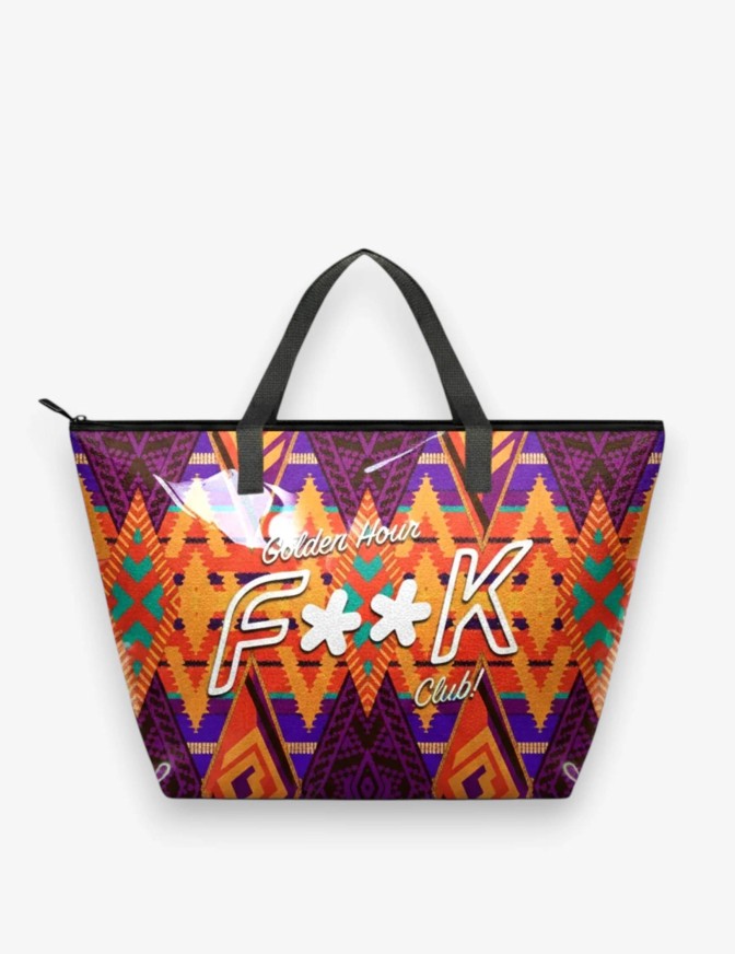 F**K BORSA BIG PVC GOLDEN HOUR