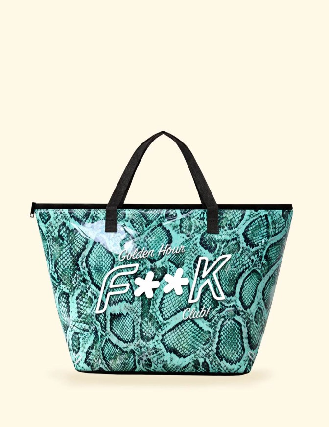 F**K BORSA BIG PVC GOLDEN HOUR
