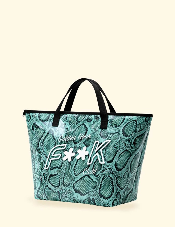 F**K BORSA BIG PVC GOLDEN HOUR