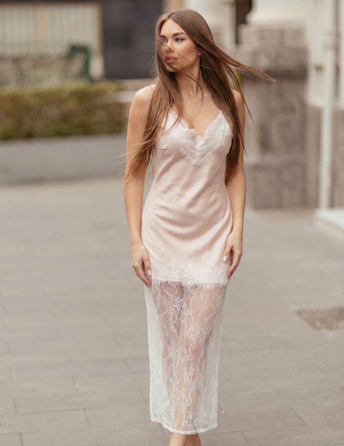 HAVEONE ABITO LUNGO PIZZO GIU'