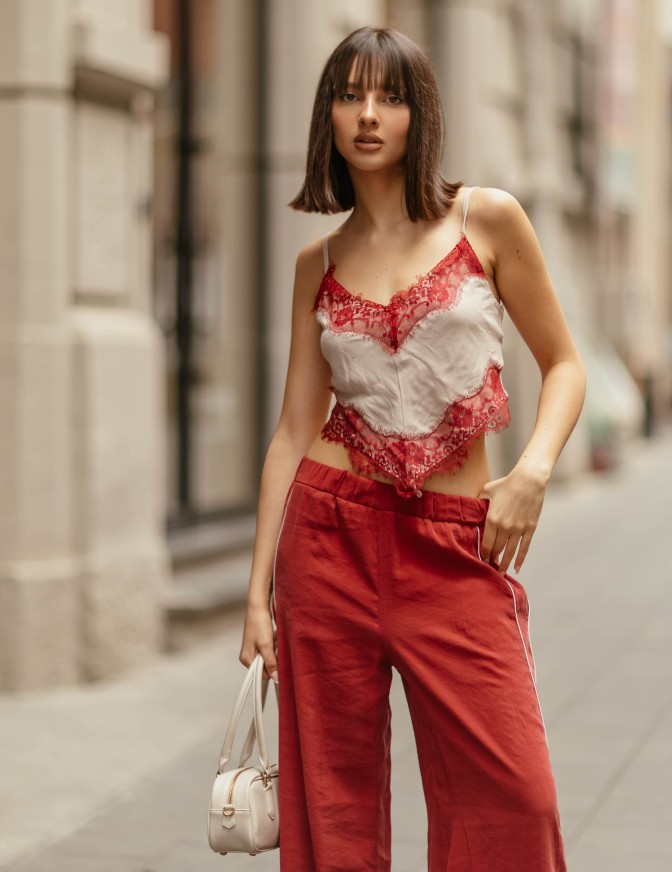 HAVEONE TOP  CROP PIZZO
