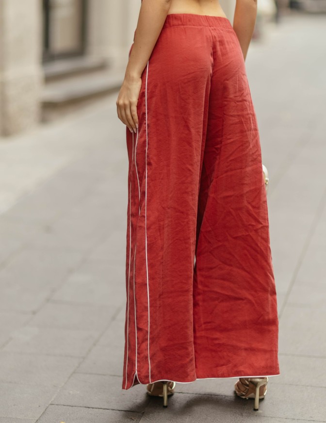 HAVEONE PANTALONI  OVER RIGHE