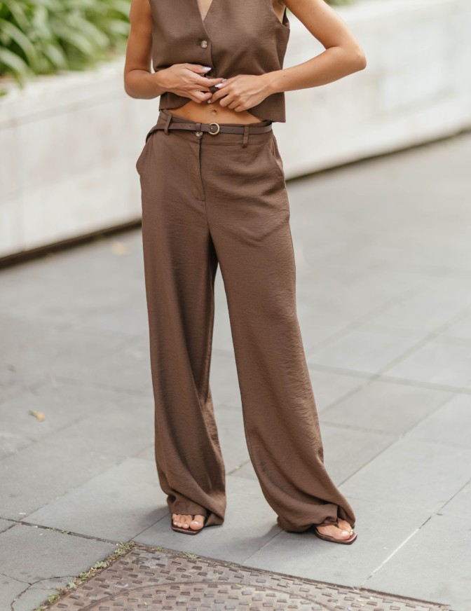 HAVEONE PANTALONI  PALAZZO...