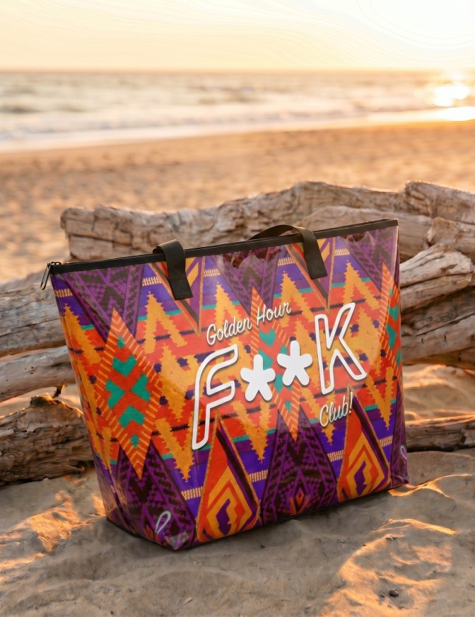 F**K BORSA BIG PVC GOLDEN HOUR