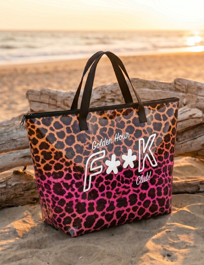 F**K BORSA BIG PVC GOLDEN HOUR