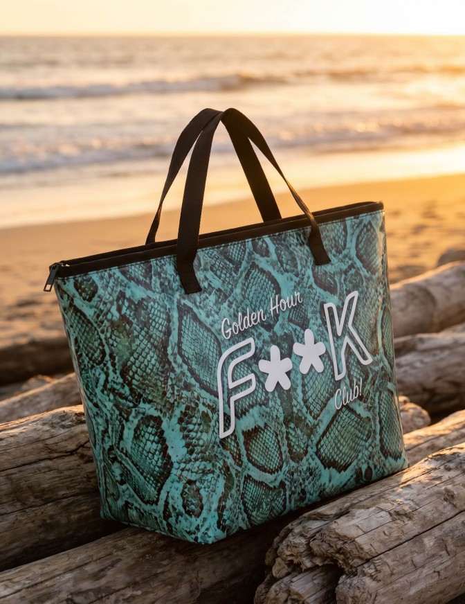 F**K BORSA BIG PVC GOLDEN HOUR