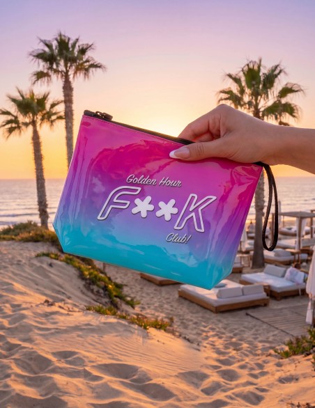 F**K BORSA SMALL PVC GOLDEN...