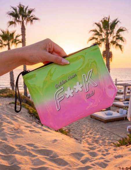 F**K BORSA SMALL PVC GOLDEN...
