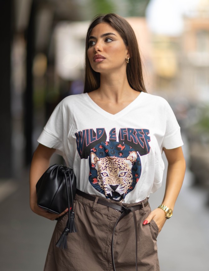 HAVEONE TSHIRT  SCOLLO V LEO