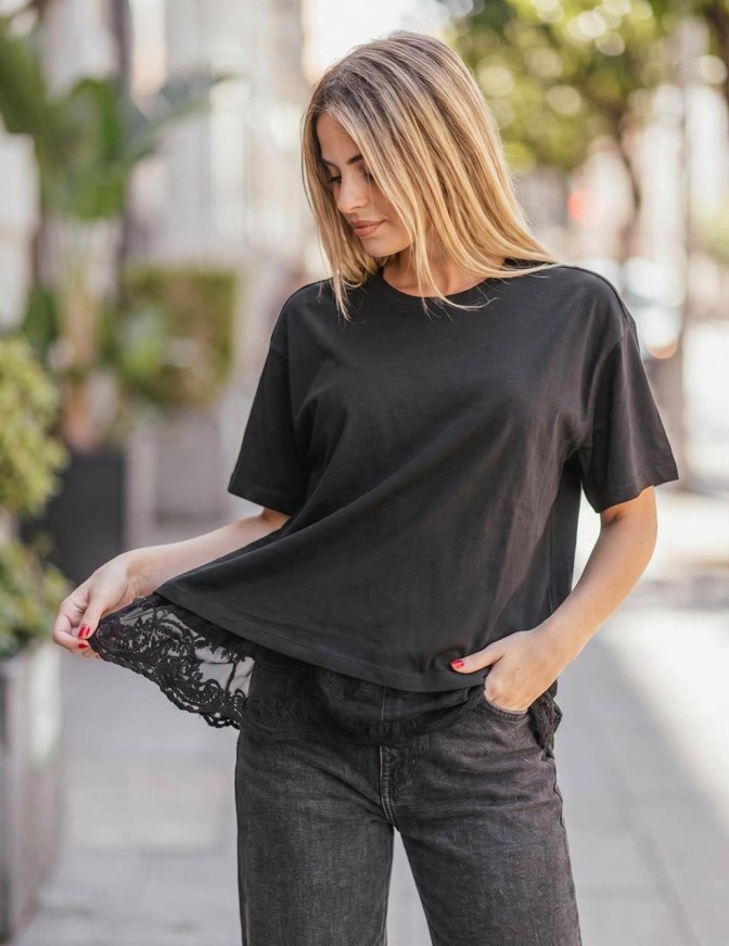 ONLY TSHIRT  PIZZO GIU