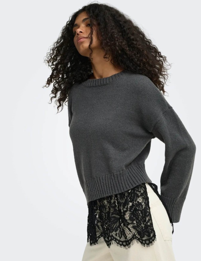 ONLY MAGLIA  PIZZO GIU