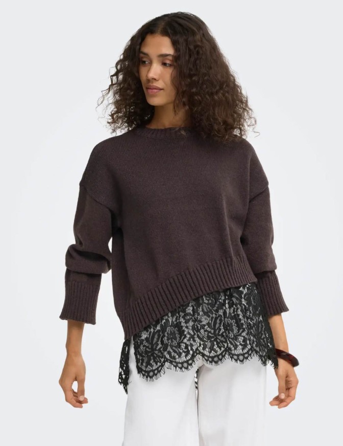 ONLY MAGLIA  PIZZO GIU