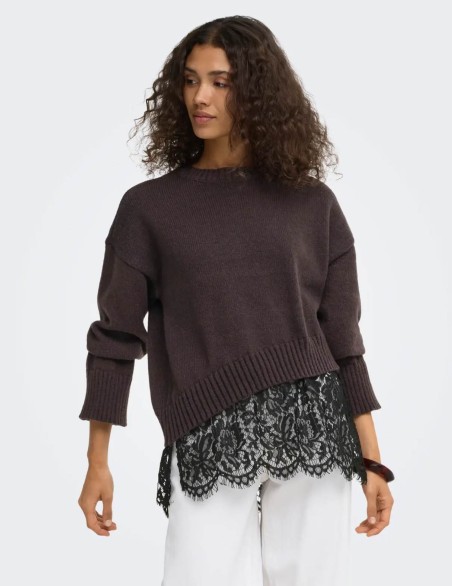 ONLY MAGLIA  PIZZO GIU