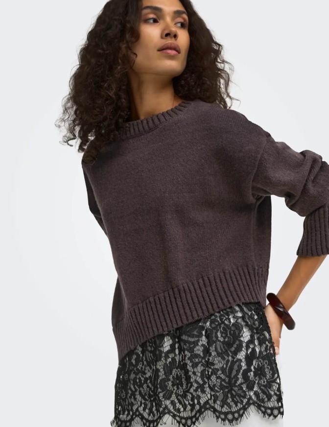 ONLY MAGLIA  PIZZO GIU