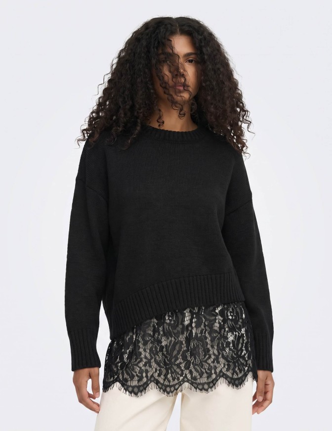 ONLY MAGLIA  PIZZO GIU