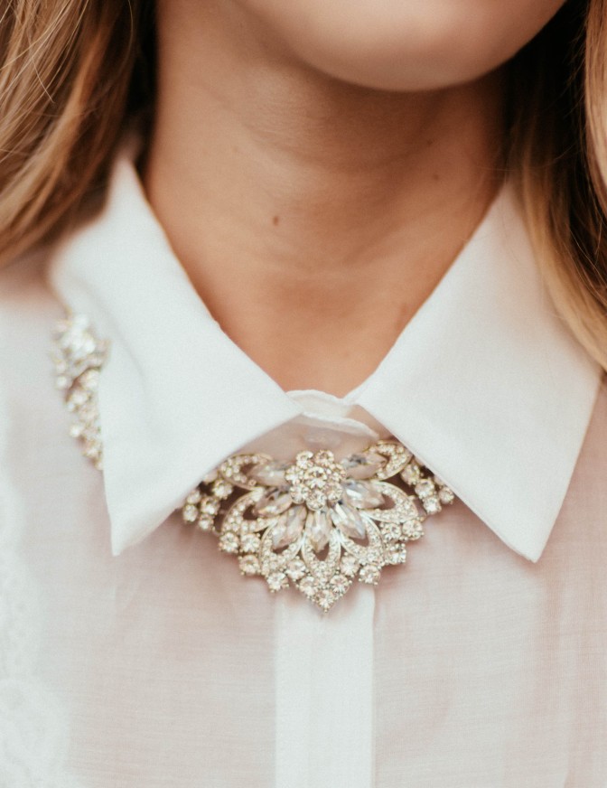 DOLLS COLLANA  FIORE STRASS