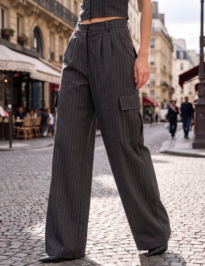 VICOLO PANTALONI  TASCONI GESSATO